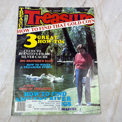 1986 March - Treasure Magazine - Treasure Hunting Metal Detecting Gold Coins M10