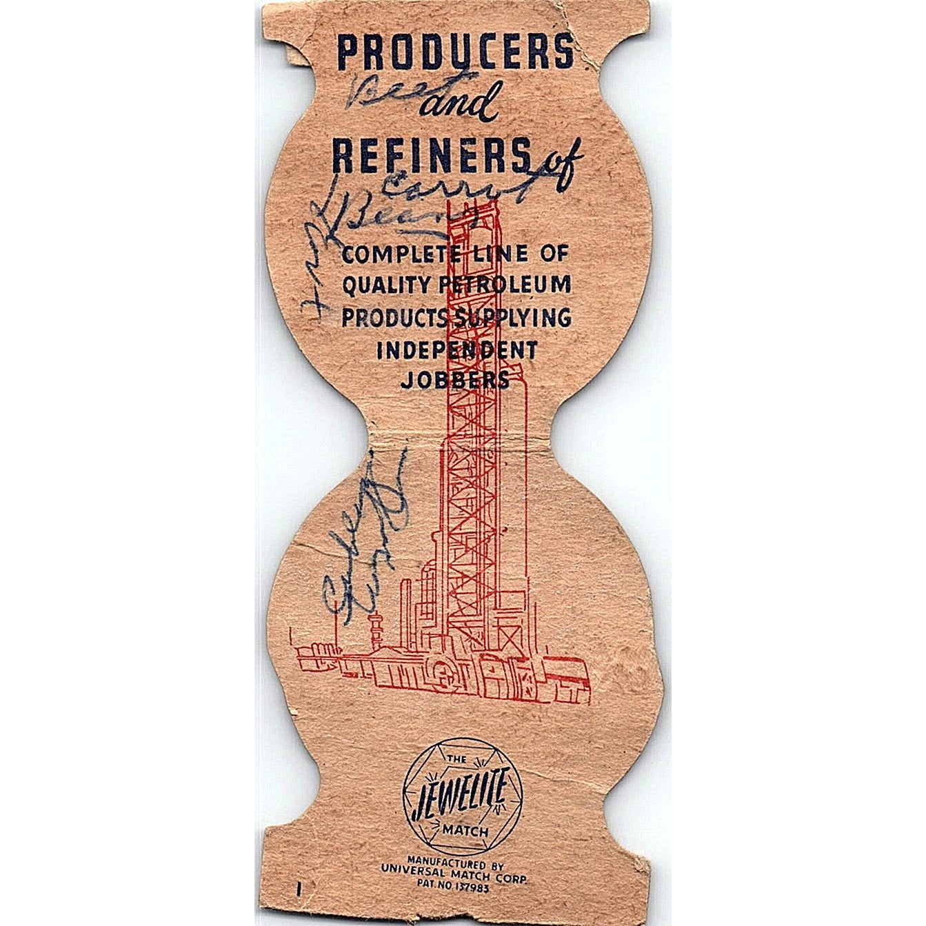 Great Lakes Refinery Chicago IL Vintage Matchbook Cover TH2-Y4