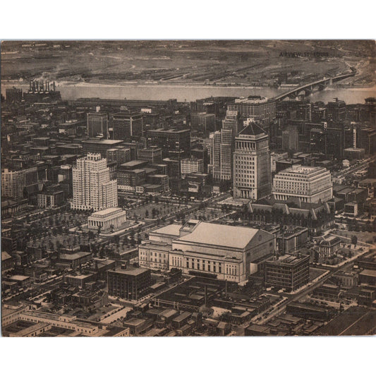Aerial View of the City - St. Louis MO - Vintage Super Giant Postcard AD7