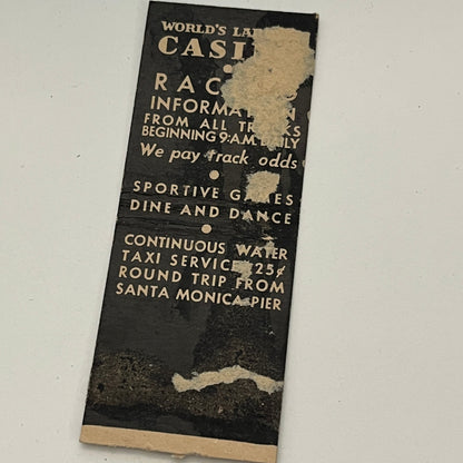 S.S. Rex Off Santa Monica Pier Vintage Matchbook TB6-MB2-14