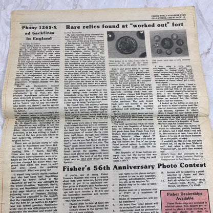 1987 Vol 4 No 1 Fisher M-Scope World Treasure News Newspaper Metal Detectors M20