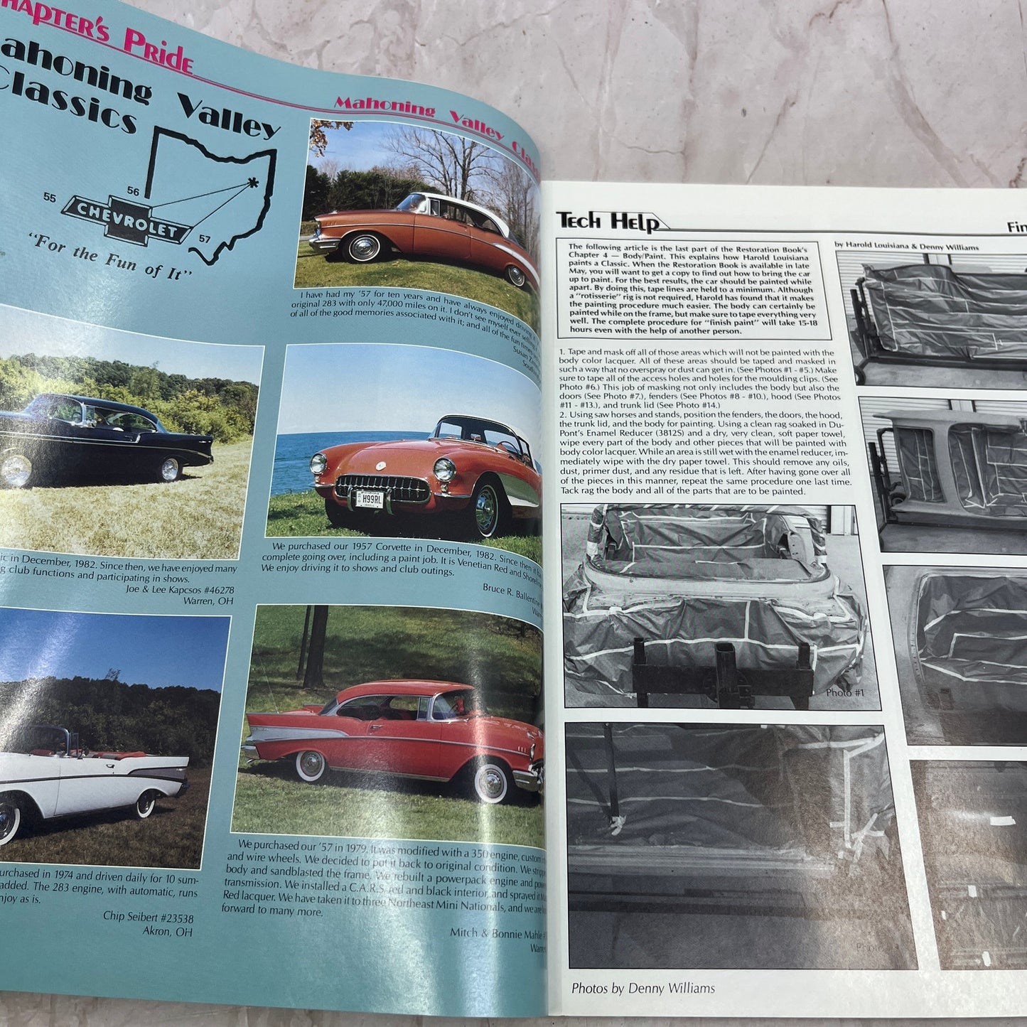 Paint Finishing - '55, '56, '57 Classic Chevy World Magazine - Mar 1987 M31