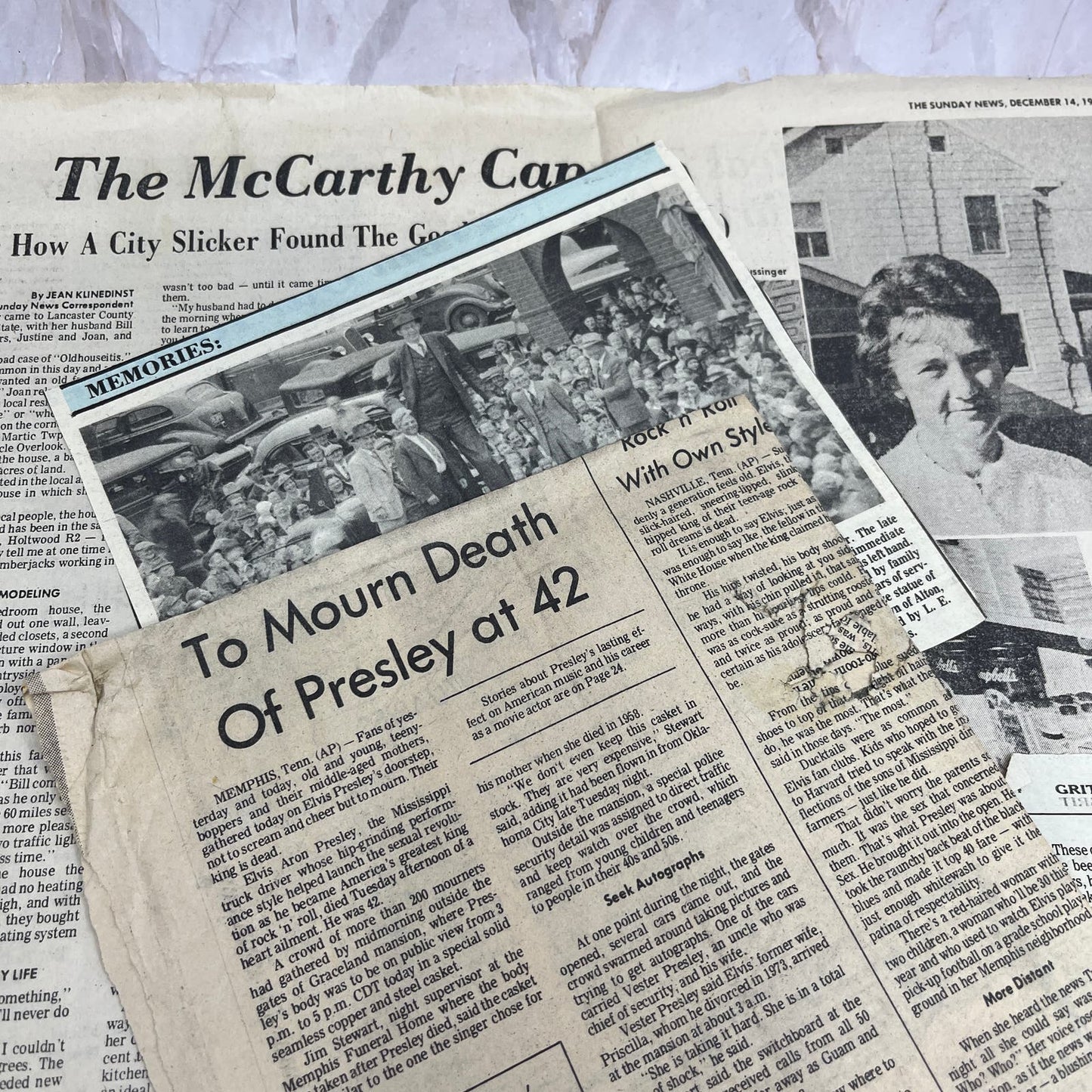 1970s-80s Huge Lot of Vintage Newspaper Clippings from the Lancaster PA Area TF5