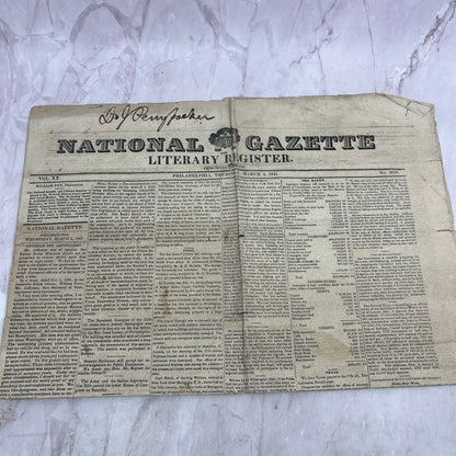 1841 March 4 - National Gazette Literary Register - Indians Escape Tampa Bay D22