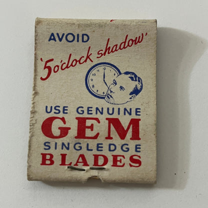 Gem Blades Naval Aviation Jargon Ballooning Vintage Matchbook Cover TB6-MB1-1
