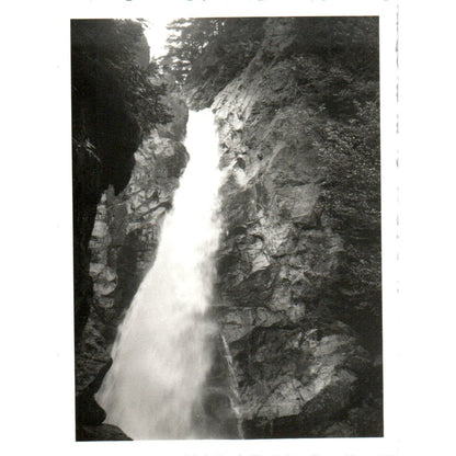 1920s Original Photo View of Glen Ellis Falls Pinkham Notch Gorham NH 3x4" AE6