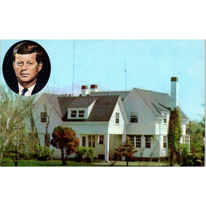 President John F. Kennedy's Summer Home JFK Vintage Postcard PC12
