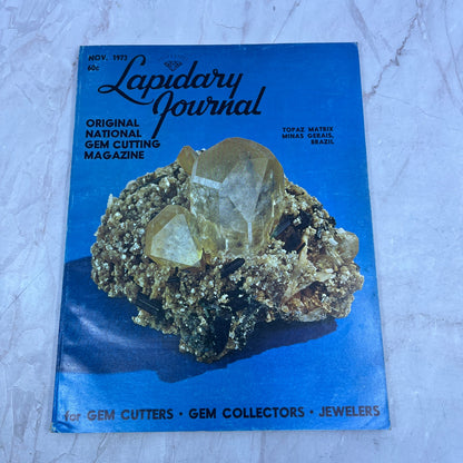 Topaz Matrix Minas Gerais Brazil - Lapidary Journal Magazine - Nov 1973 M22