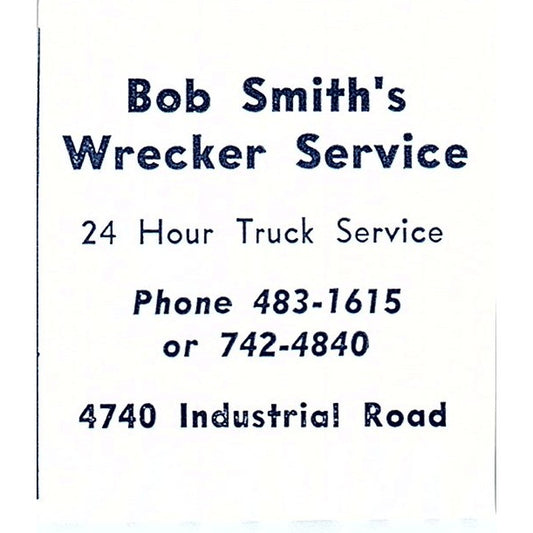Bob Smith's Wrecker Service 4740 Industrial Road Fort Wayne IN 1964 Ad AG1-S11
