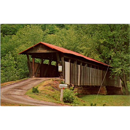 Helmick Bridge Coshocton County Ohio #2 Covered Bridge Postcard PC6