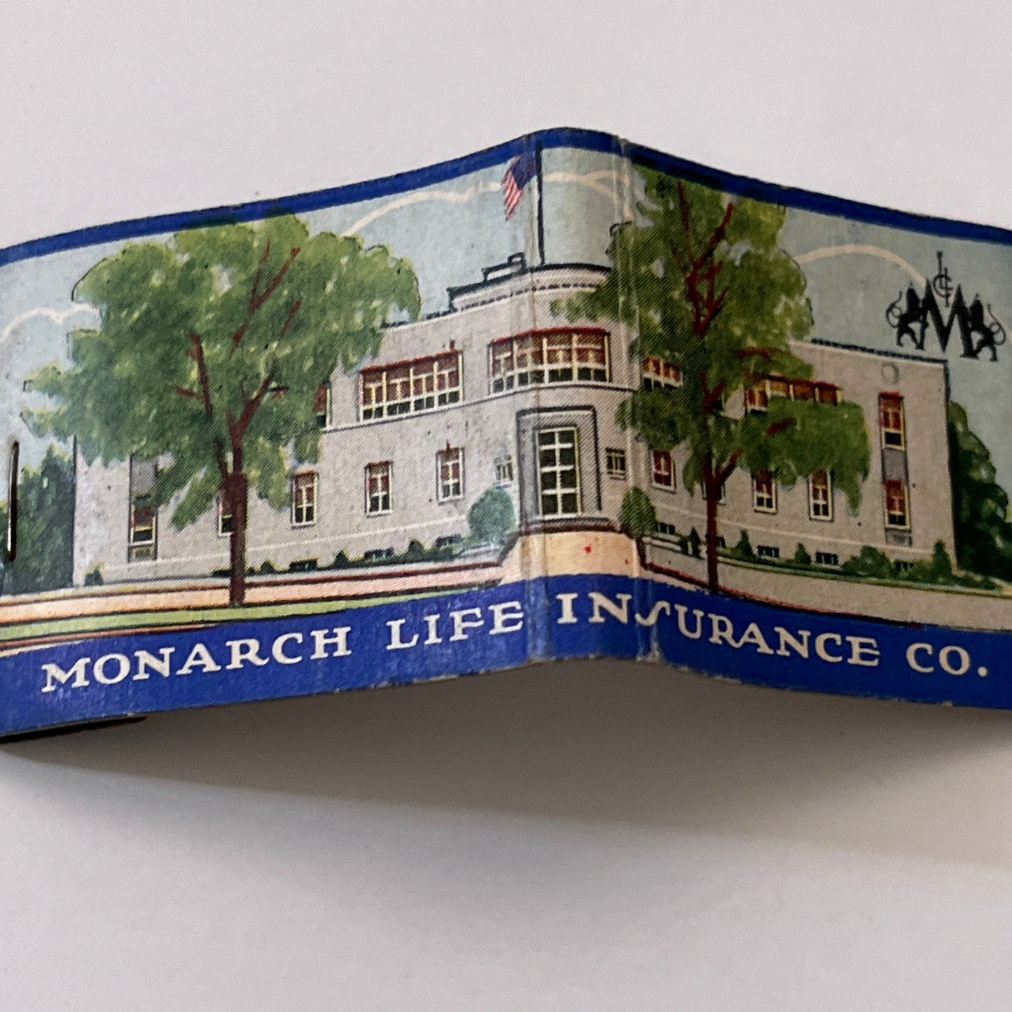 Leonard R Kaeser Underwriter Monarch Life Hartford Vtg Matchbook Cover TB8-MB3-2
