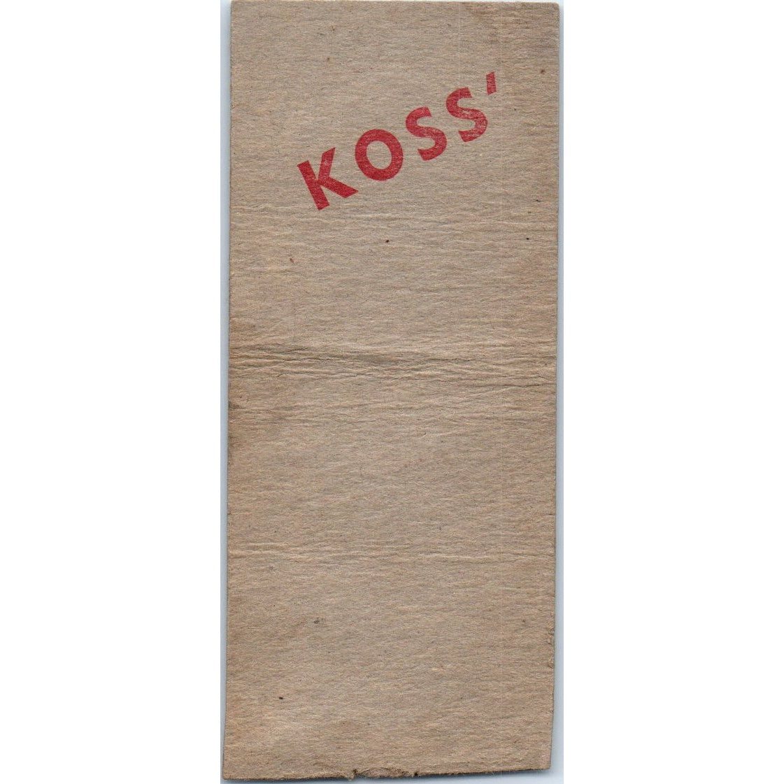 Koss' Domino Bar Wausau WI Vintage Matchbook Cover SD4-Y7