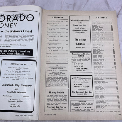 1956 Dec - American Bee Journal Magazine - Bees Beekeeping Honey M33