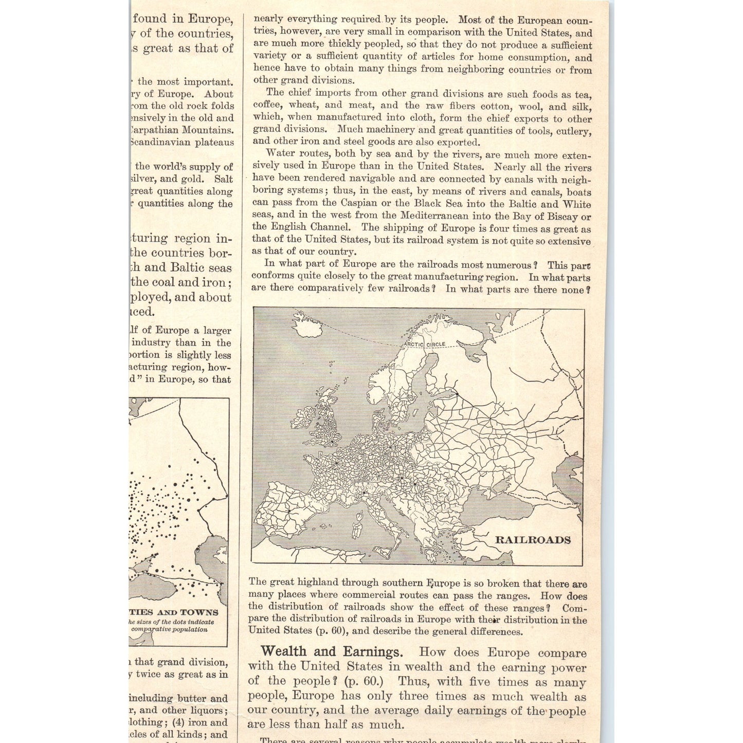 Map of the British Isles 1901 Engraving AF2-A6