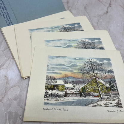 1953 Chilton Greeting Company Promo Currier & Ives Gift Card Set TF5-L1