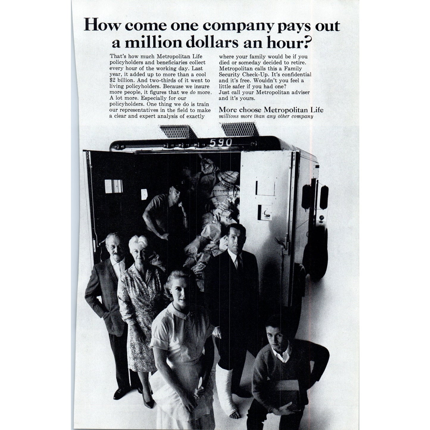 Lincoln Continental Blue Convertible Automobile Car - Vintage Magazine Ad D20