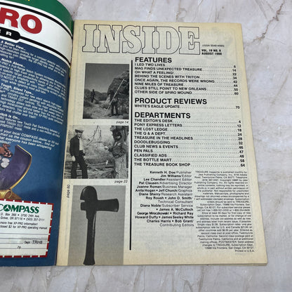 1988 Aug - Treasure Magazine - Treasure Hunting Prospecting Metal Detector M16