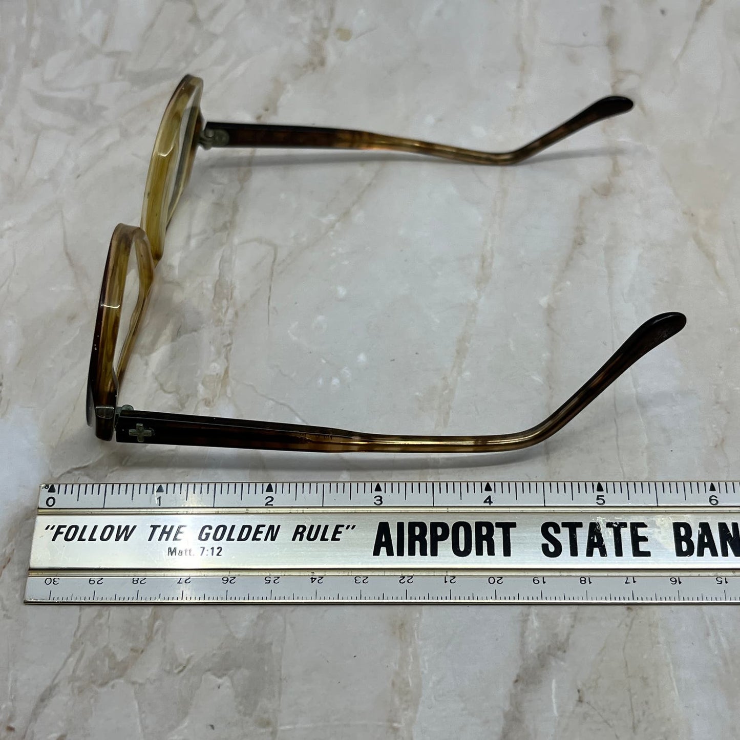 Vintage Aviator Plastic Frame Airco 5 3/4 Tortoise Eyeglasses Frames TD5G1-5