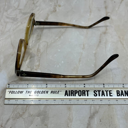 Vintage Aviator Plastic Frame Airco 5 3/4 Tortoise Eyeglasses Frames TD5G1-5
