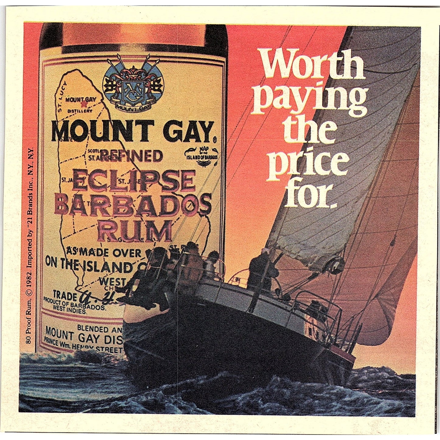 Mount Gay Eclipse Barbados Rum 1984 Ad AF8-3
