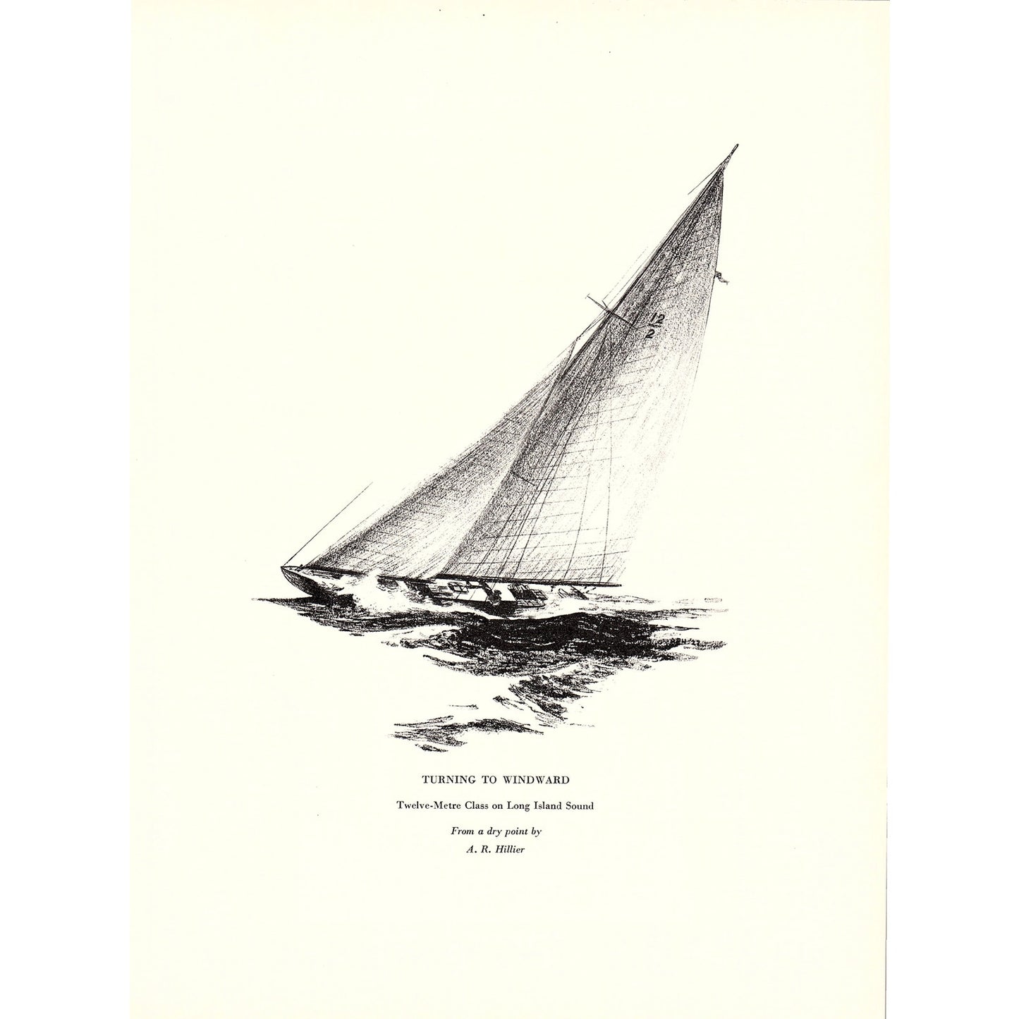 Turning to Windward Twelve-Metre Class Long Island Sound A.R. Hillier 1932 V1-4