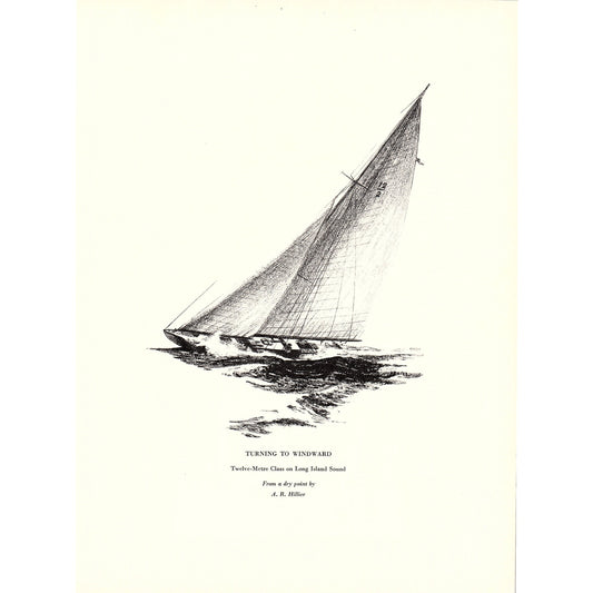 Turning to Windward Twelve-Metre Class Long Island Sound A.R. Hillier 1932 V1-4