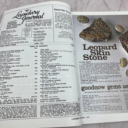 Mountain Scene in Nephrite Jade - Lapidary Journal Magazine - Jun 1979 M25