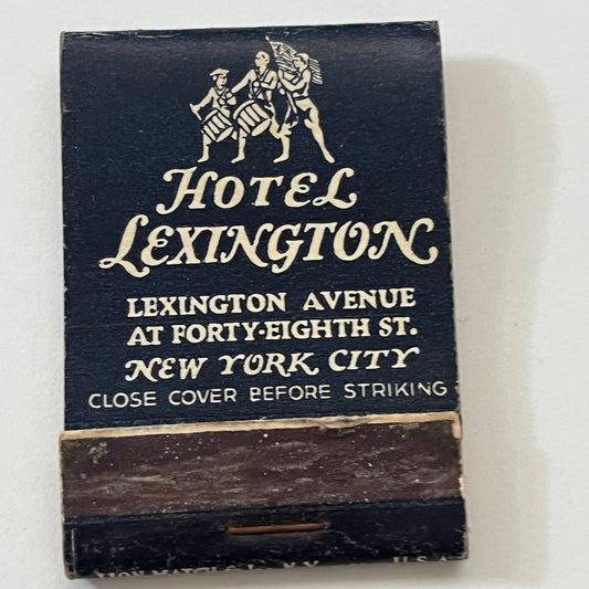 Hotel Lexington 48th St New York City Vintage Matchbook Cover TB6-MB1-4