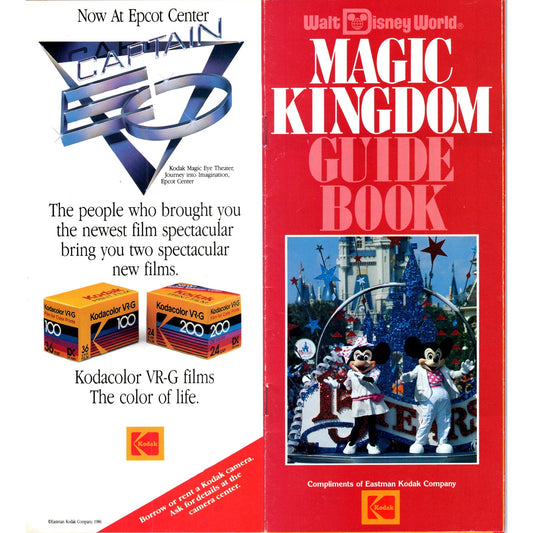 1980s Walt Disney World Magic Kingdom Guide Book TF4-BA