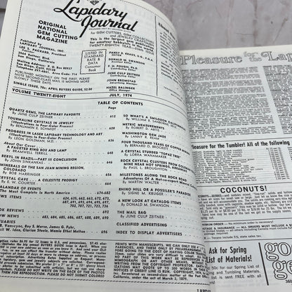 Faceted Ring Case of Brazilian Quartz - Lapidary Journal Magazine - Jul 1974 M25