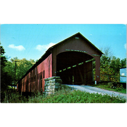 Roseville Bridge Parke County Indiana #18 Covered Bridge Postcard PB10