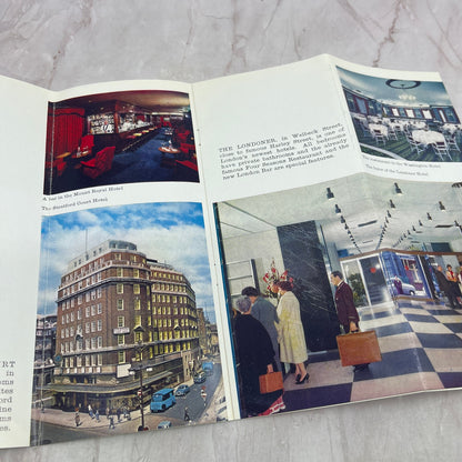 1960s The Washington Group of Hotels London Hyde Park Travel Brochure ML1-7
