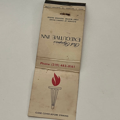 Club Olympia's Executive Inn Fort Wayne IN Vintage Matchbook TB6-MB2-14