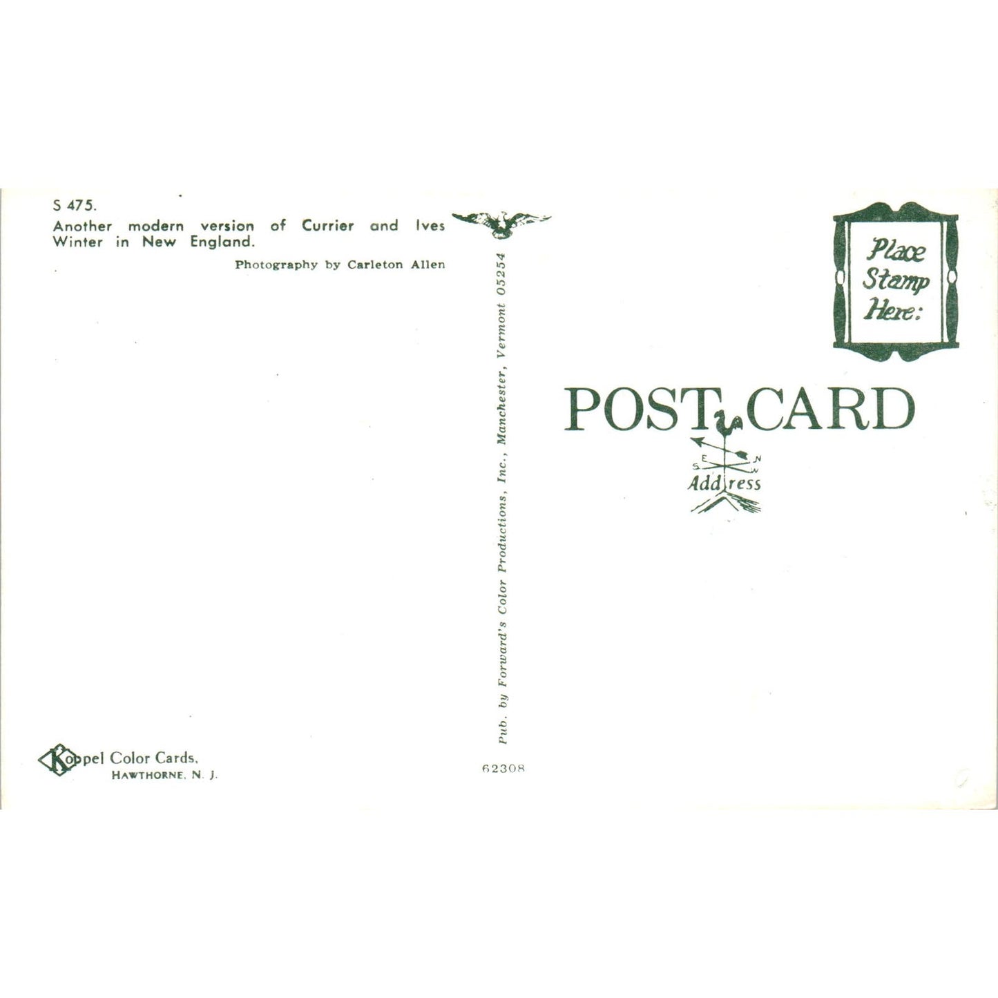 New England Covered Bridge Ice Skating Vintage Covered Bridge Postcard PC12