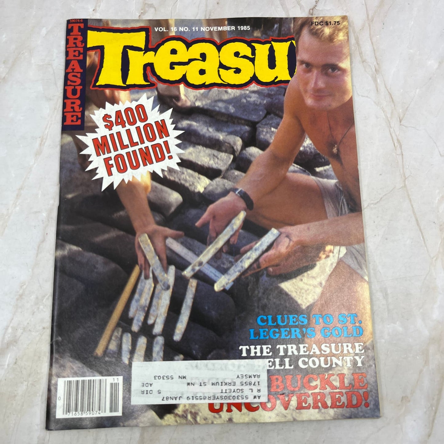 1985 Nov - Treasure Magazine - Treasure Hunting Metal Detecting Gold Coins M10