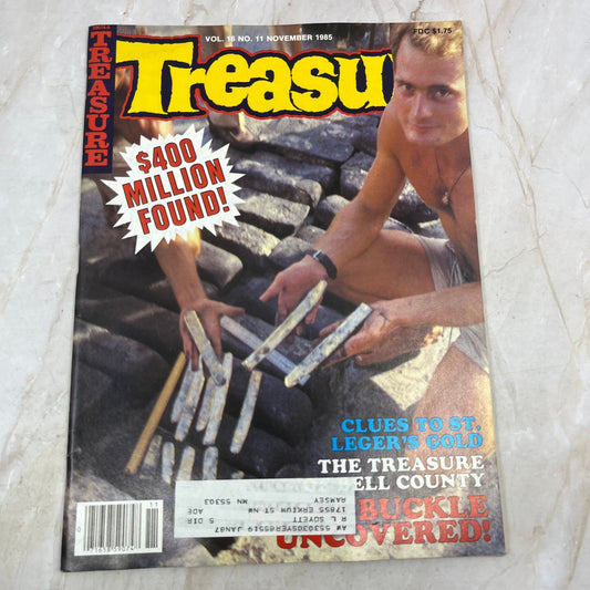 1985 Nov - Treasure Magazine - Treasure Hunting Metal Detecting Gold Coins M10