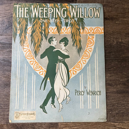 The Weeping Willow One Step Trot Percy Wenrich 1914 Sheet Music V13