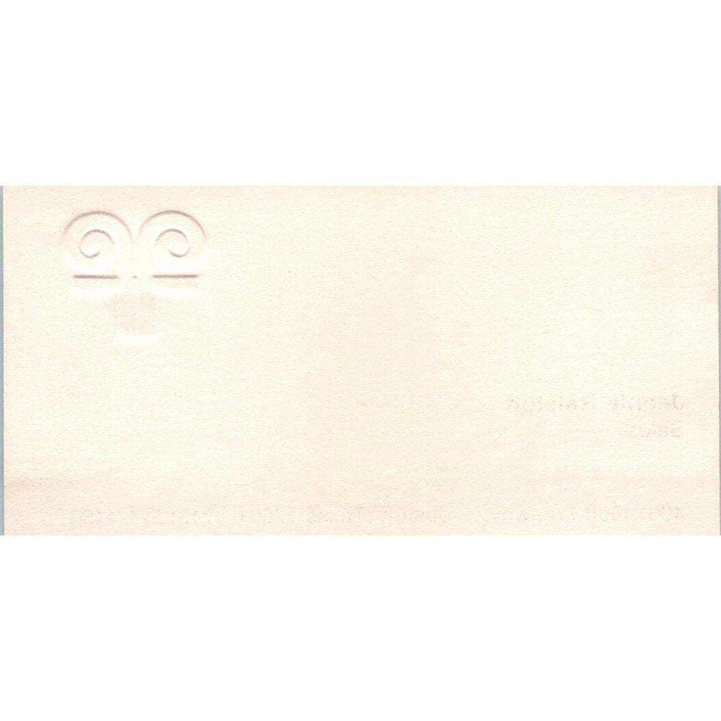 Jeanie Ralston Finger Office Furniture Houston Vintage Business Card SD8-B20