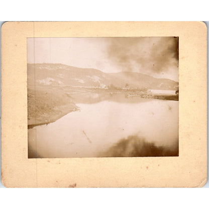 1880s Panoramic CDV Photo of New Hampshire Mountains & Coastline 3x4 AF7-E7