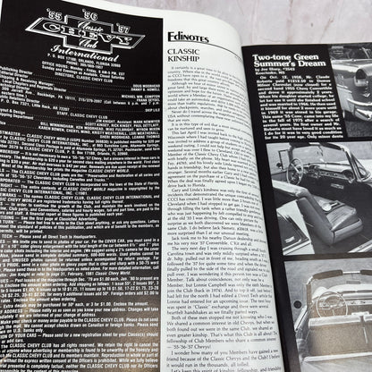 Joe Sharp Green Two-Tone - '55, '56, '57 Classic Chevy World - Jun 1981 M29