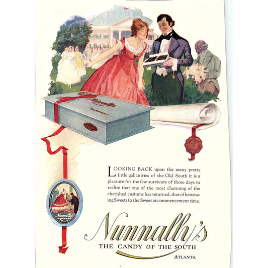 Nunnally's Candy of the South Atlanta Georgia c1920 Ad AF8-8
