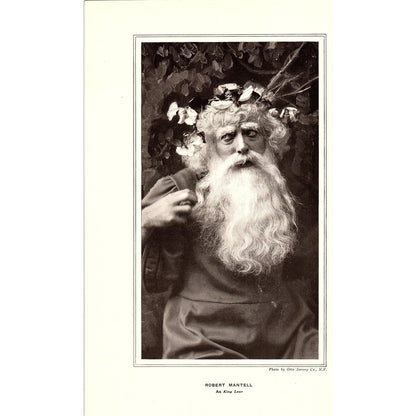 Robert Mantel as King Lear, Olive May Gaiety Girl Double Sided Article 6x11 V10