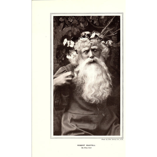 Robert Mantel as King Lear, Olive May Gaiety Girl Double Sided Article 6x11 V10
