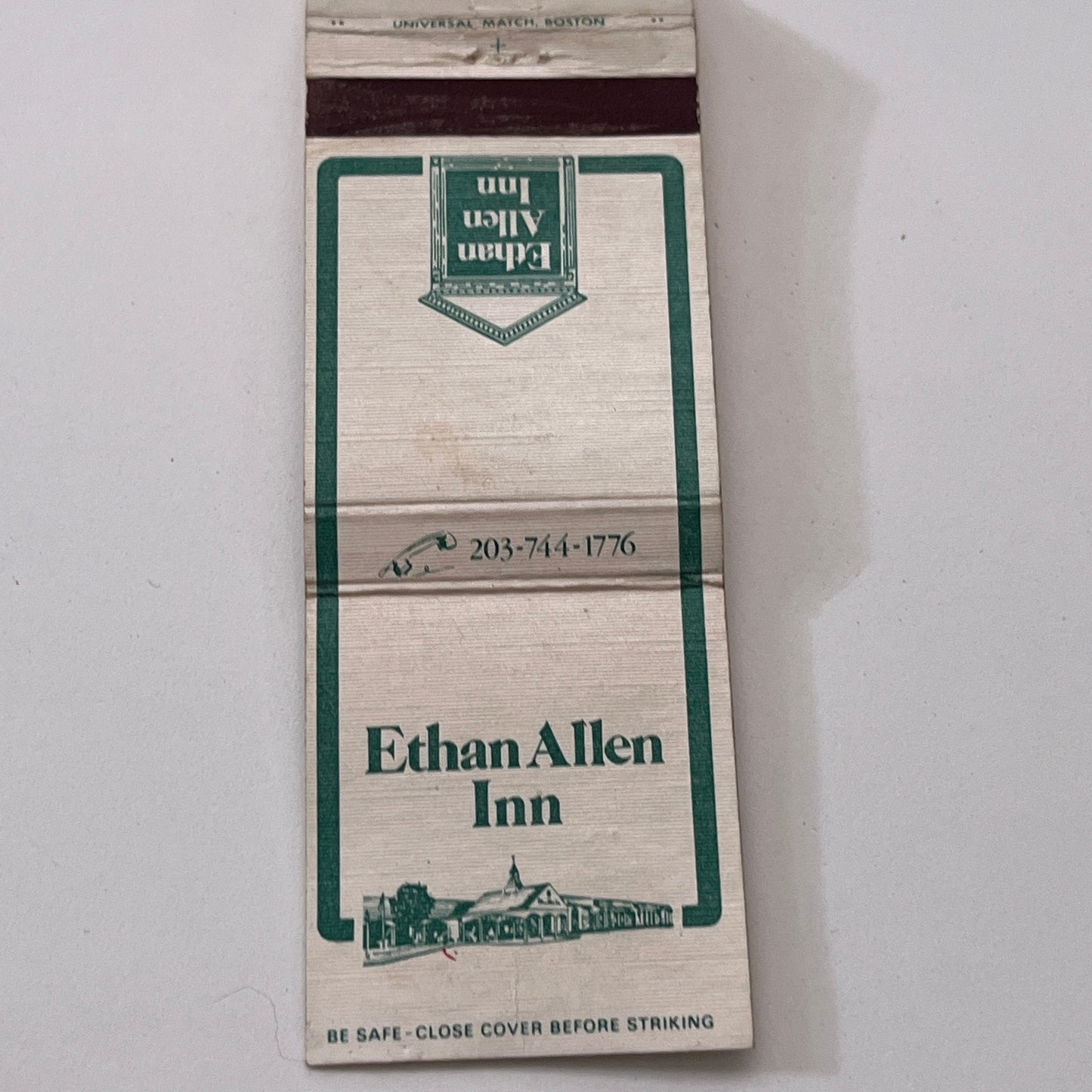 Ethan Allen Inn Danbury CT Vintage Matchbook Cover TB6-MB1-8
