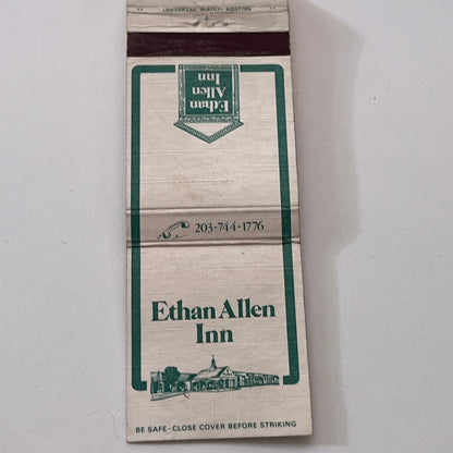 Ethan Allen Inn Danbury CT Vintage Matchbook Cover TB6-MB1-8