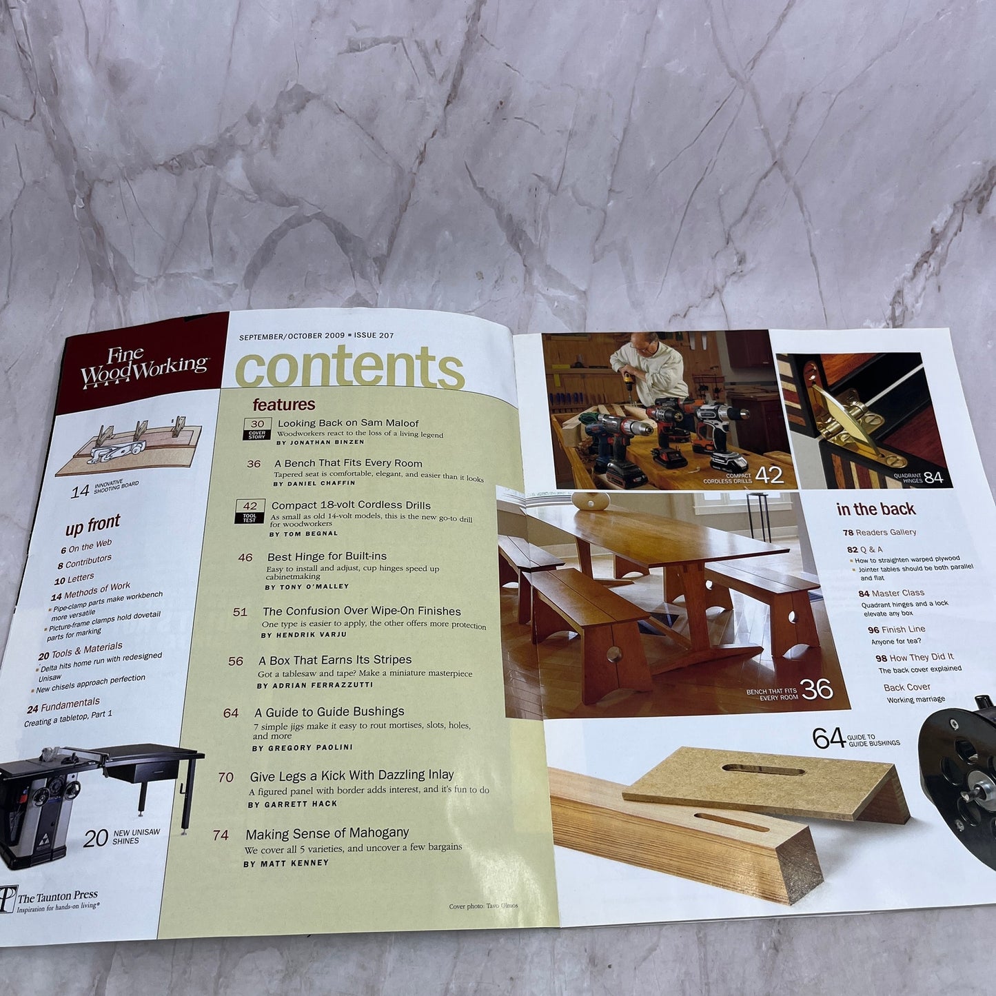 Sam Maloof - Oct 2009 No 207 - Taunton's Fine Woodworking Magazine M34