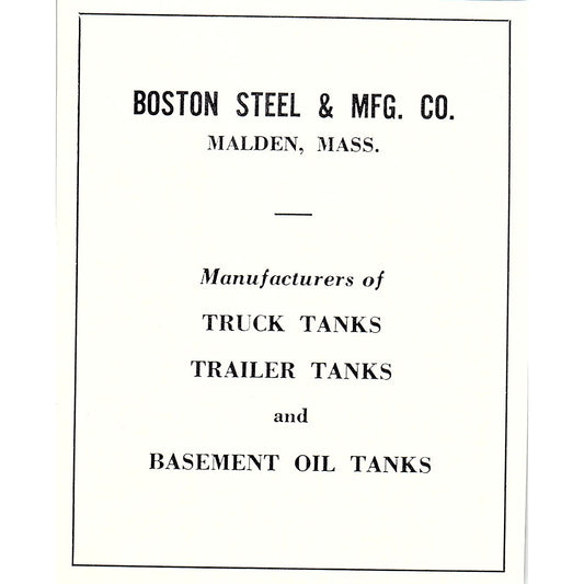 Boston Steel & Mfg Co Malden MA 1950 Ad AF6-M7