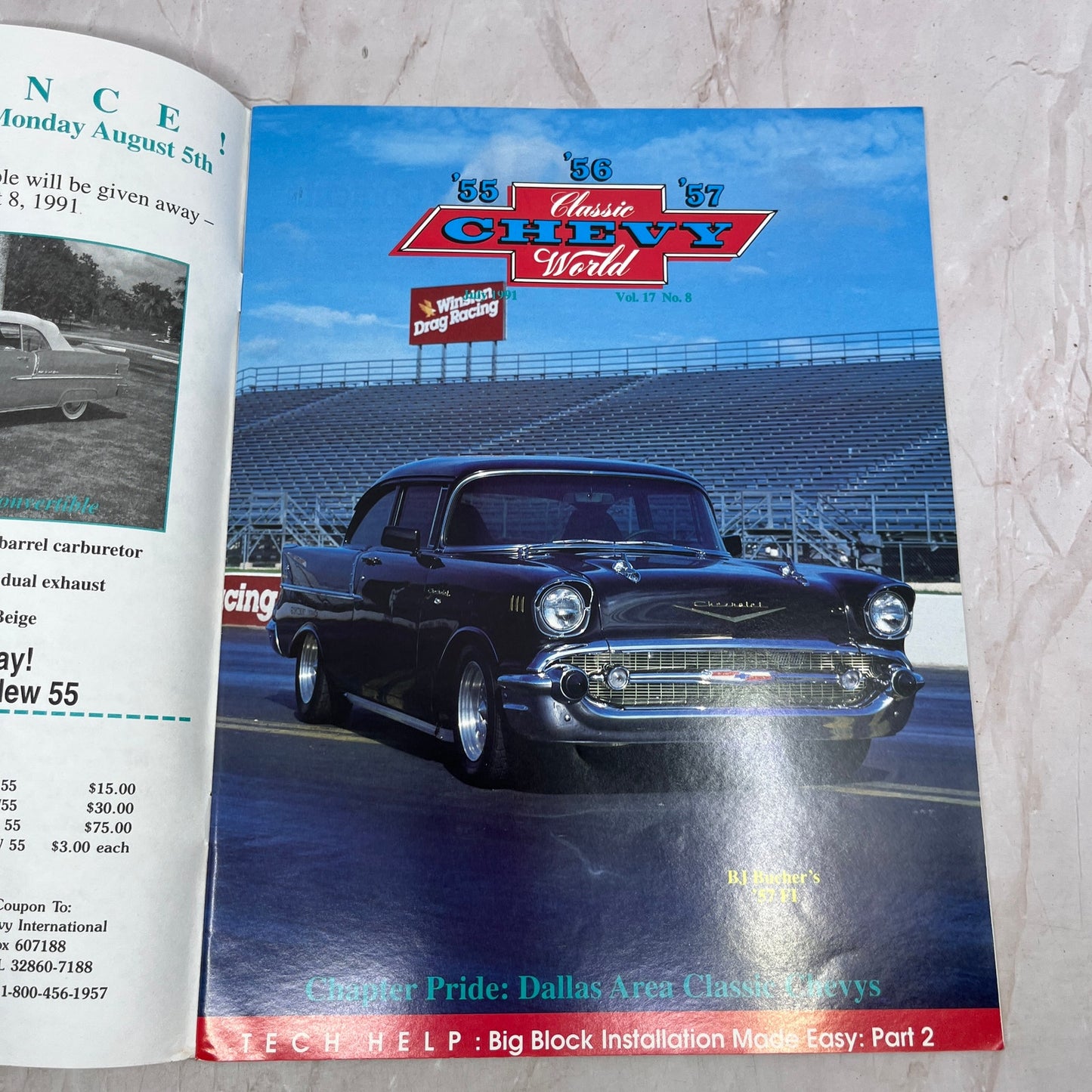 Big Block Install - '55, '56, '57 Classic Chevy World Magazine - Jul 1991 M31