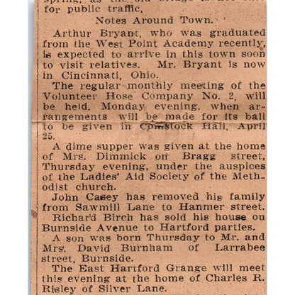 Hartford County Mutual Fire Co F.F. Small & Co 1901 Newspaper Ad AD8-HS6