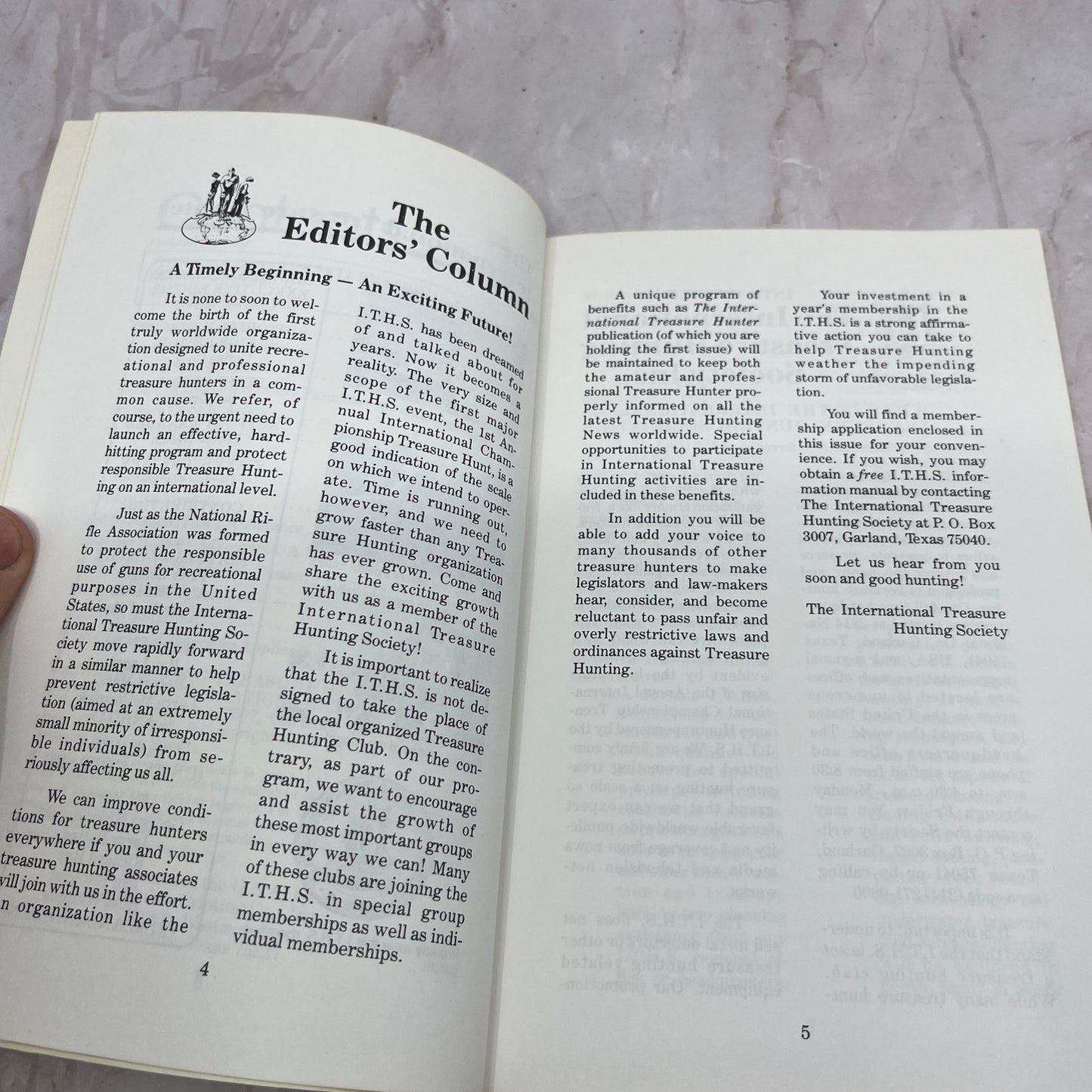 1979 The International Treasure Hunter Treasure News Magazine Vol 1 No 1 TG7-EK